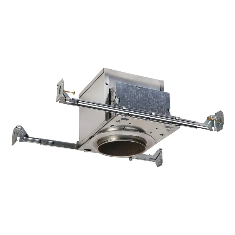 Cooper E4ICATSB Halo 4 inches Insulated Ceiling Air-Tite Recessed Light Housing, Adjustable Socket Bracket, E26 Screw Base, 120 VAC