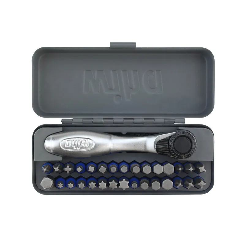 Wiha 76889 Impact Go Box Bit Set, With Mini Ratchet, 32 Pieces