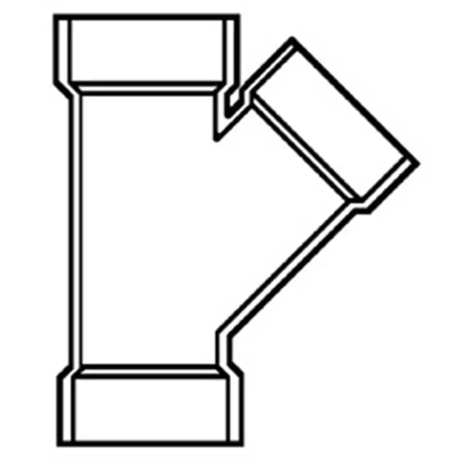 Westlake Pipe & Fittings DWV-D600-040 wye all hub DWV PVC 4 in
