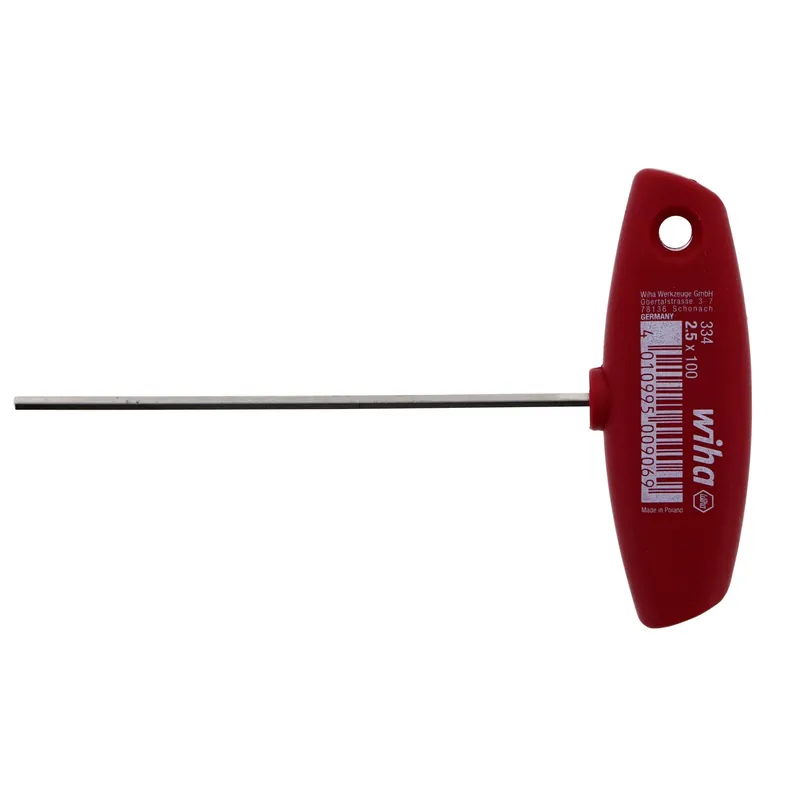 Wiha Tools 33402 2.5x100mm T-Handle Metric Hex Wrench