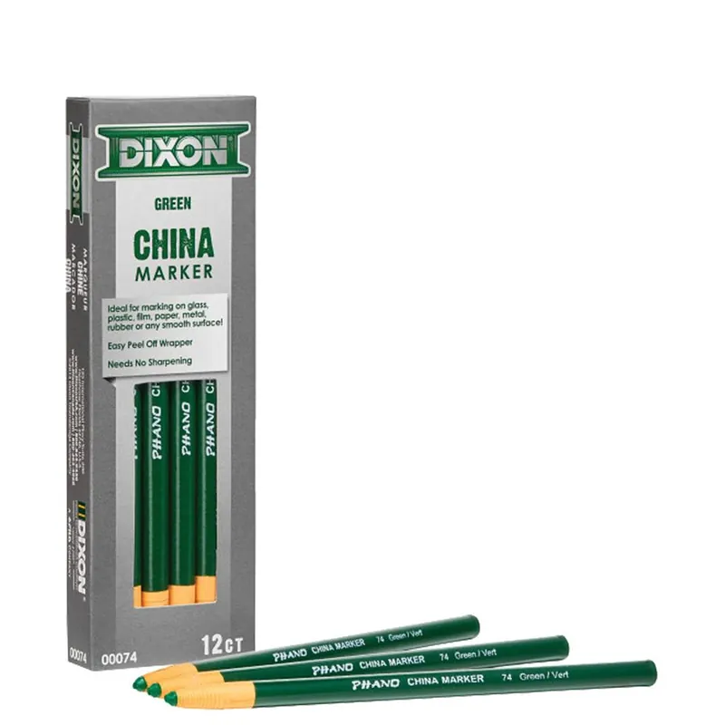 Dixon 84-285 China Markers - Green (Pack of 12)