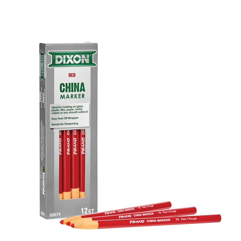 Dixon 84-280 China Markers - Red (12-Pack)