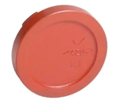 Victaulic FD20060P00 FireLock™ Style 60 4 in. Grooved Painted Cap with 3/4 in. IPT Tap-on-Pipe