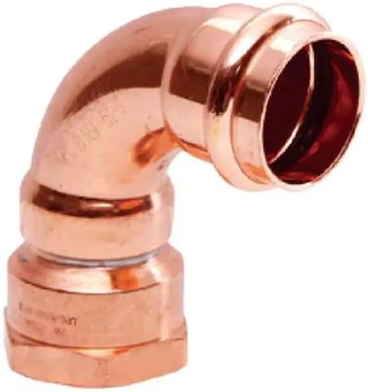 Legend Valve 450-134P LegendPress® 90 deg Elbow, 1-1/4 in Press x 1-1/4 in FNPT