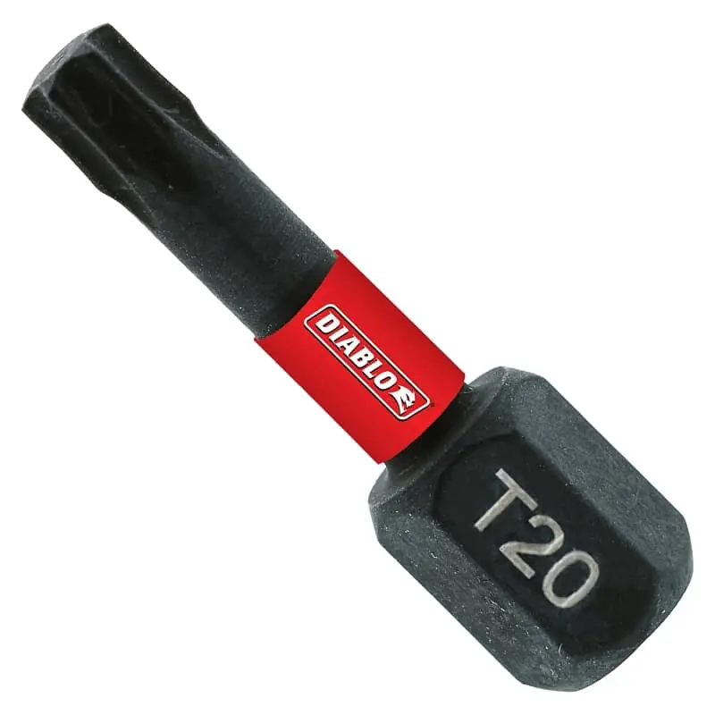 Diablo DT201P5 #20 Torx Drive Bits 1 in. (5-Pack)