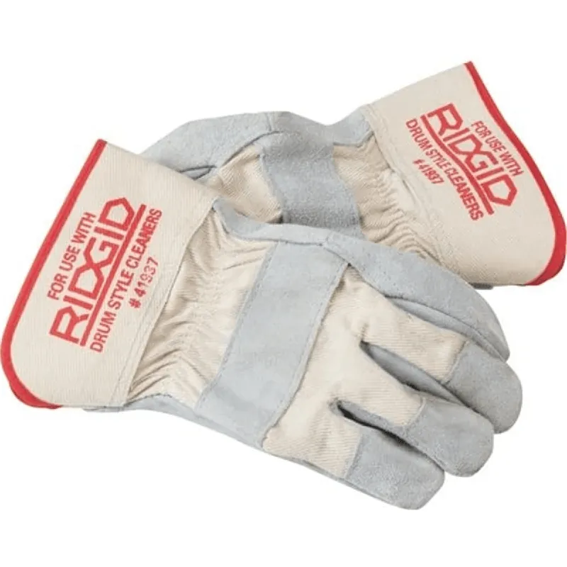 Ridgid 41937 Leather Drain Cleaning Gloves (1-Pair)