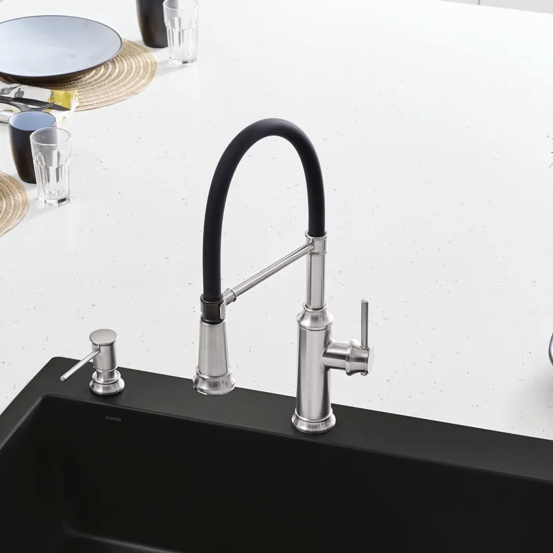 Blanco KF-442509 Empressa Semi-Pro Pull-Down Dual-Spray Kitchen Faucet 1.5 GPM