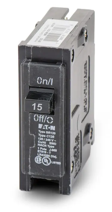 Eaton CH-BR115 BR115 1 Pole Circuit Breaker 15 Amps