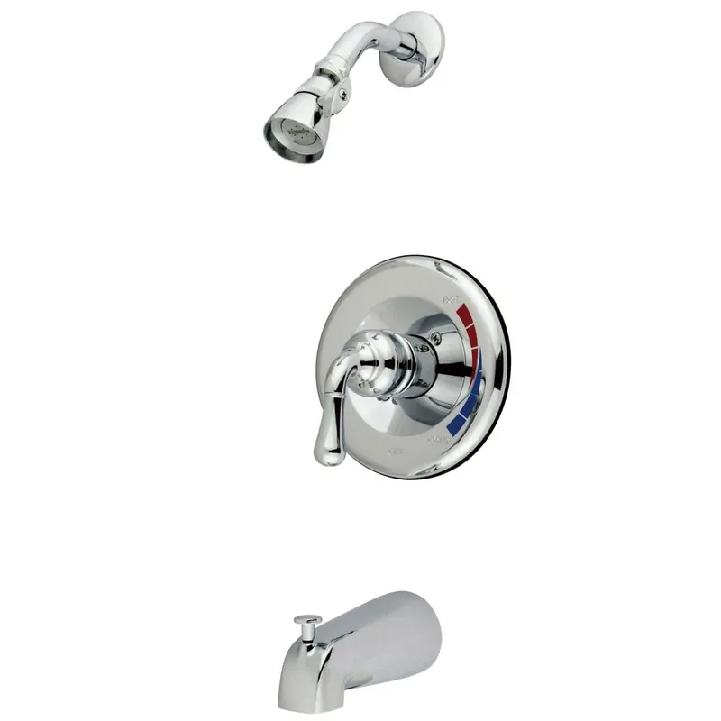 Kingston Brass KB631 Tub and Shower Faucet Wall Mount