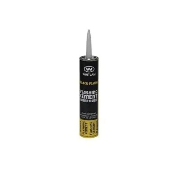 Whitlam JC-BFC Black Flash Roofing Cement Compound 12.8oz Cartridge