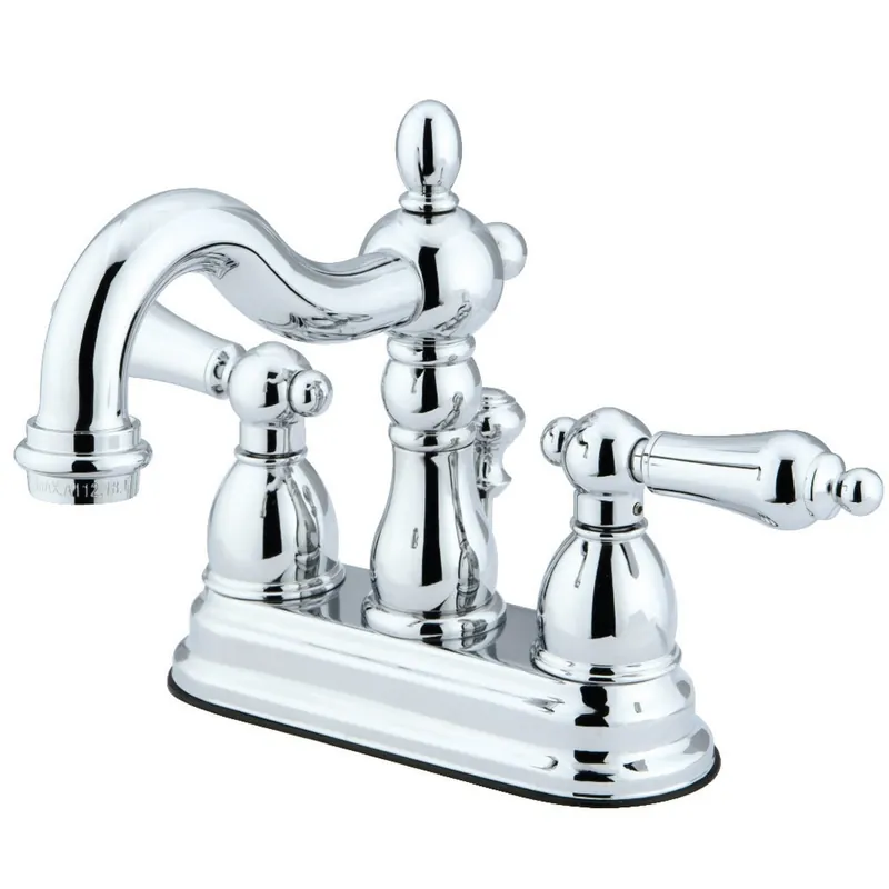 Kingston Brass KB1601AL Heritage 4-Inch Centerset Lavatory Faucet with Retail Pop-up