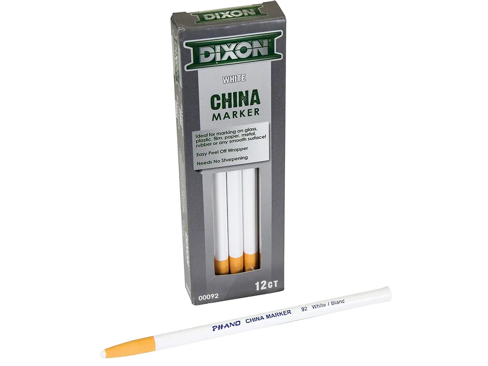 Dixon 84-282 China Markers - White (12/Pkg)