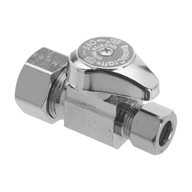 Brasscraft G2CR14XC Lead-Free Straight Stop 1/2 inch x 3/8 inch OD