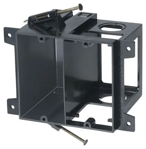 Arlington Industries LVD2 Power and Low Voltage Box for New Construction 2-Gang