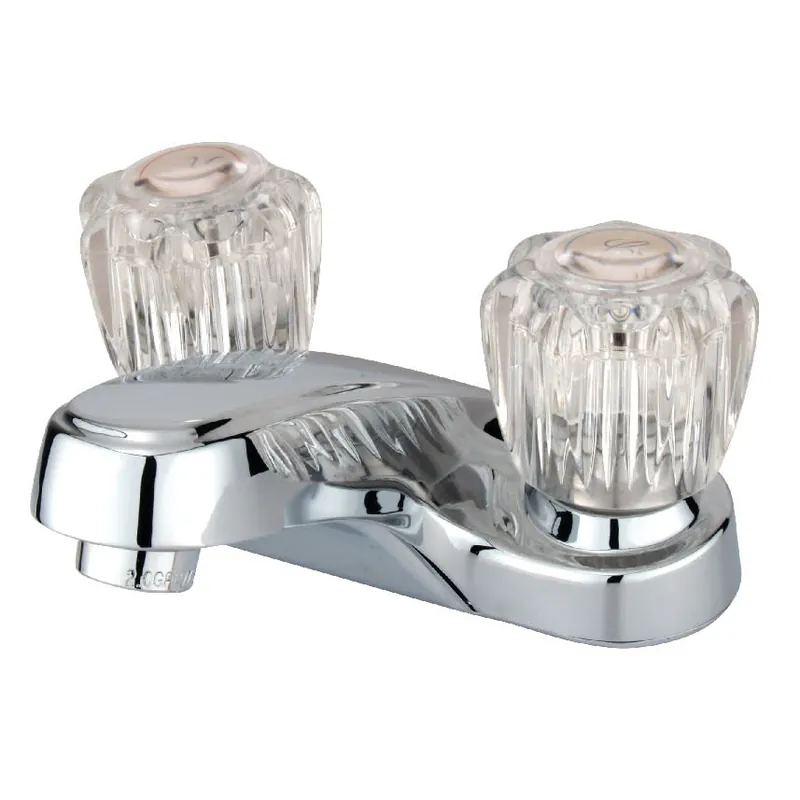 Kingston Brass KB161LP American Twin Acrylic Handle 4-Inch Centerset Lavatory Faucet