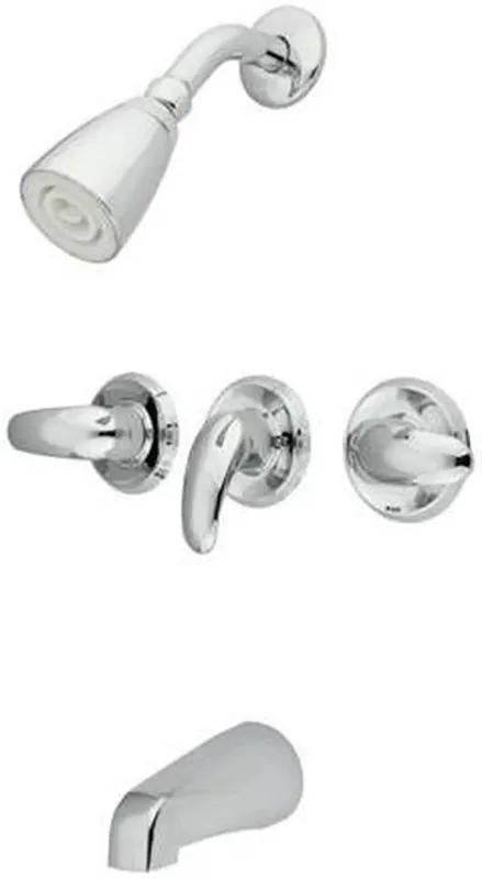 Kingston Brass KB6231LL Legacy Tub and Shower Faucet Wall Mount