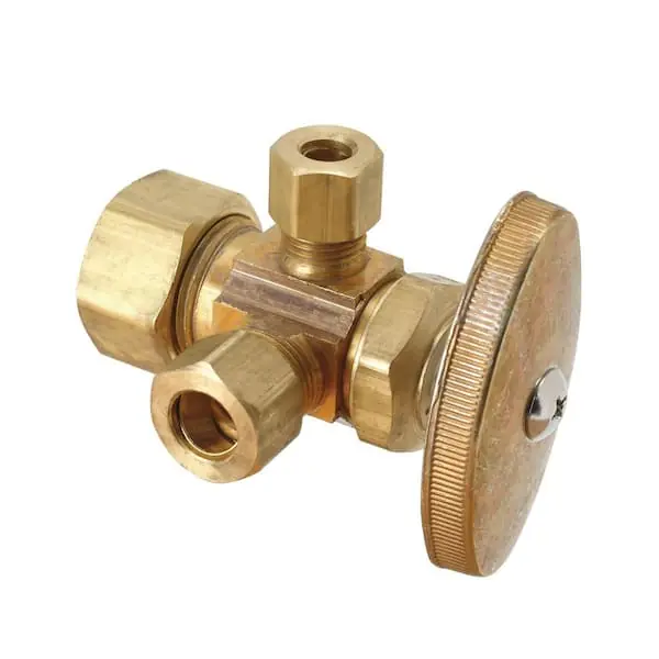 Brasscraft BC-G2BRPX19X C 1/2 in. Crimp PEX Barb Inlet x 3/8 in. Compression Outlet Angle Valve