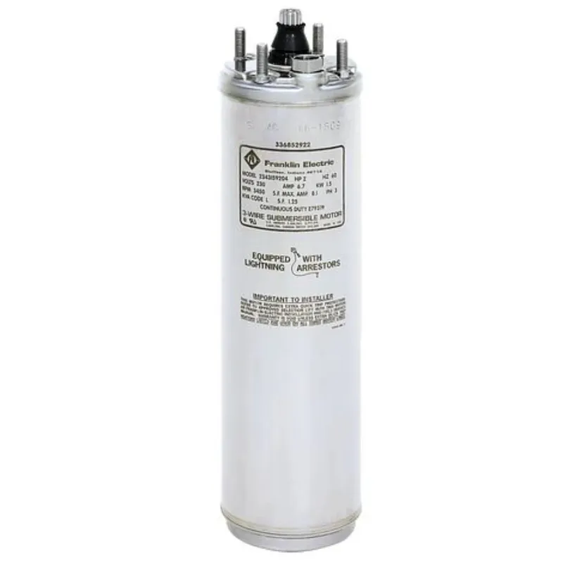 Franklin Electric 2445059004GS 4" Super Stainless 1/2 HP 230V 2-Wire Submersible Well Motor