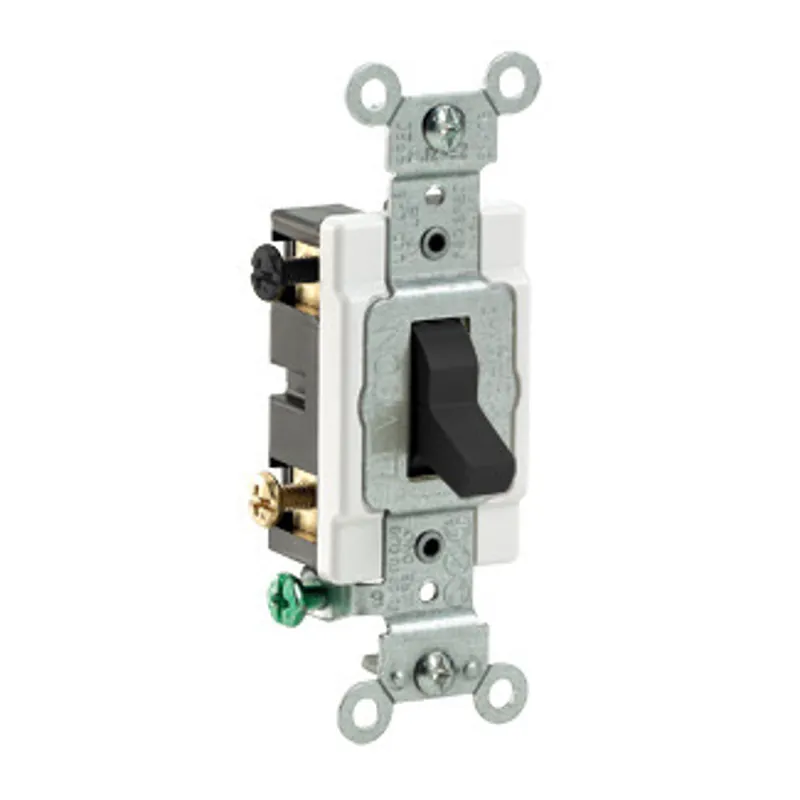 Leviton CS420-2E 20 Amp, 120/277 Volt, Toggle 4-Way AC Quiet Switch, Commercial Grade, Grounding