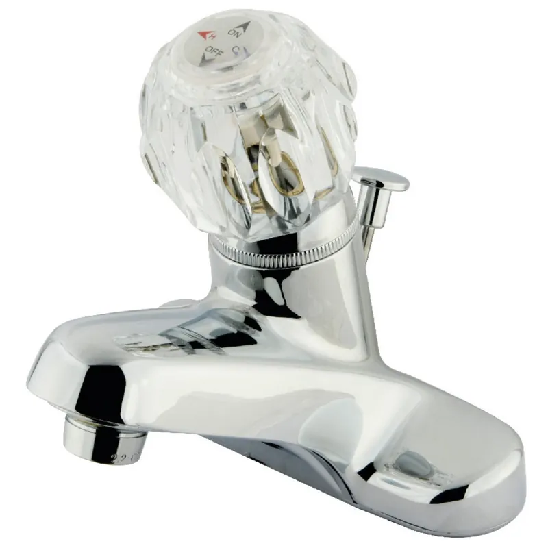 Kingston Brass KB521 Tulare Americana Single-Handle 3-Hole Deck Mount 4-Inch Centerset Bathroom Faucet