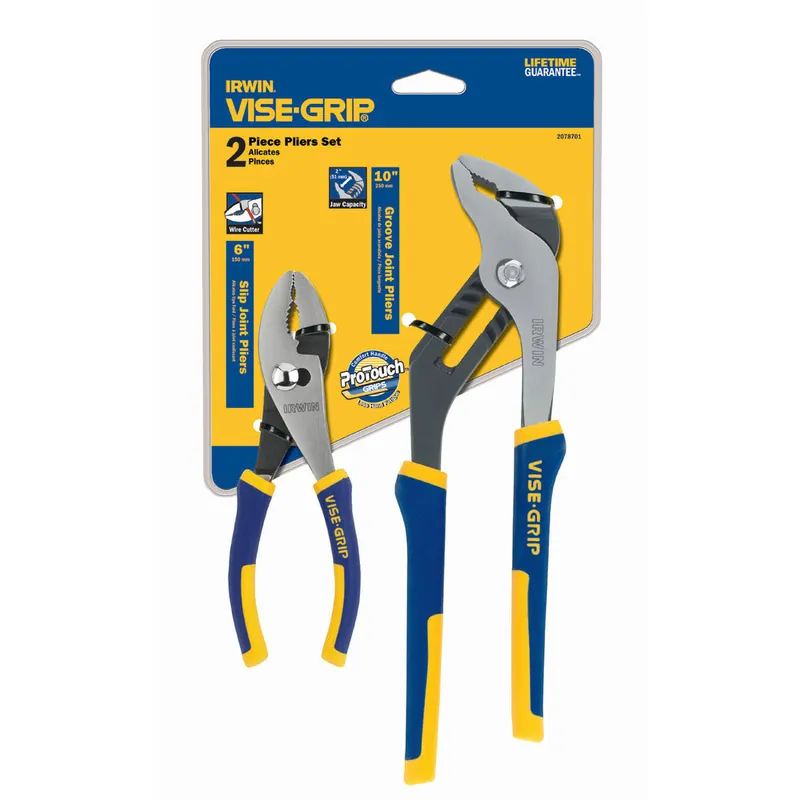 Irwin 2078701 Pro Plier Set (6 inches Slip Joint/10 inches Groove)