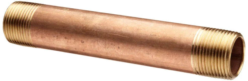 Merit Brass 2024-250 Pipe Nipple, 1-1/2 in x 2-1/2 in L, Brass, MNPT, SCH 40/STD