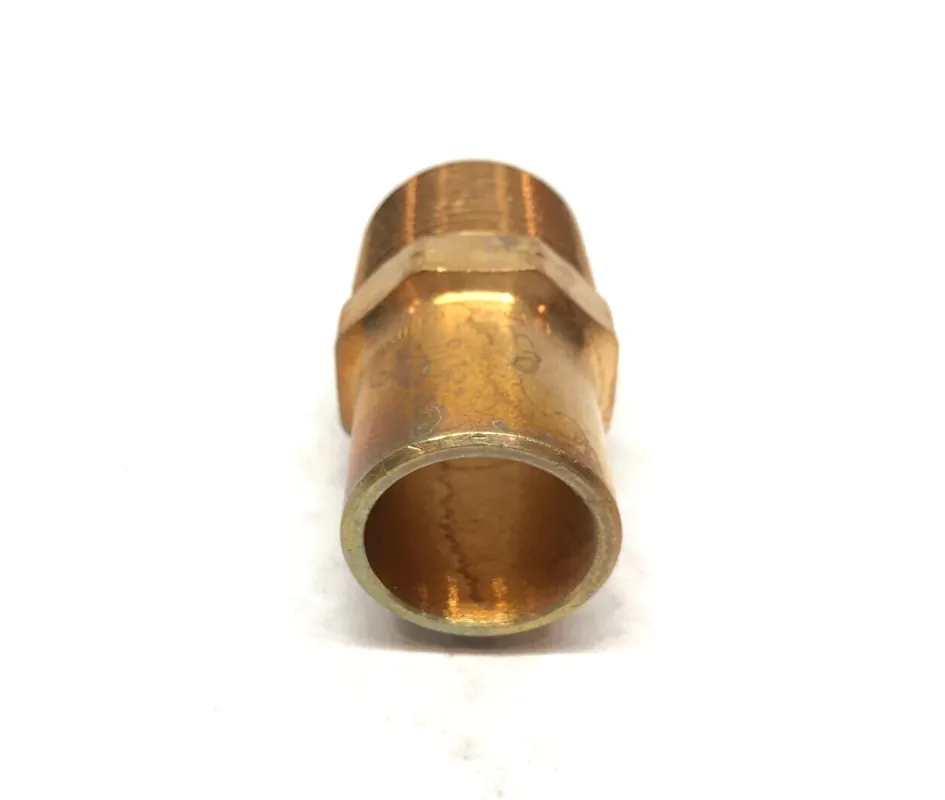 Viega 77982 ProPress Bronze Adapter with Male 1-Inch by 1-Inch FTG x Male NPT