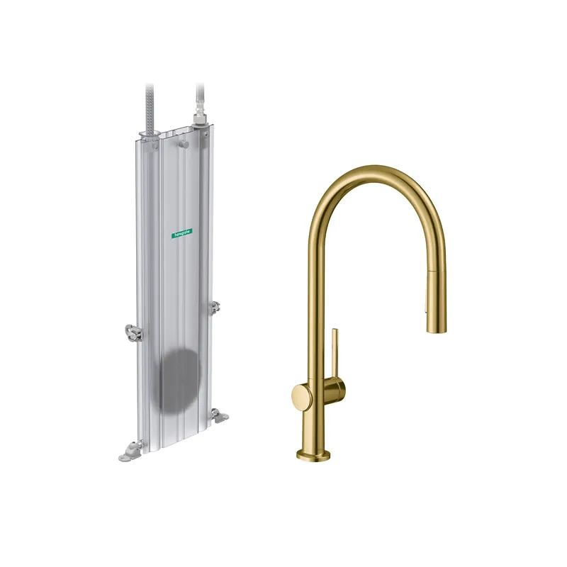 Hansgrohe 72801251 Talis N HighArc Kitchen Faucet, O-Style, 2-Spray Pull-Down, with sBox, 1.75 GPM