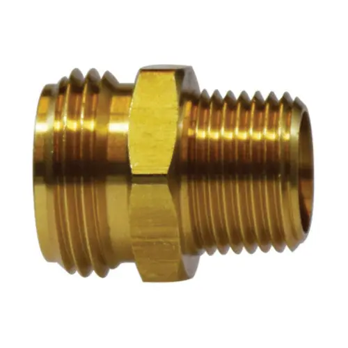 Midland Industries 30058 Straight Rigid Adapter 3/4-in MGH x 1/2-in MNPTF