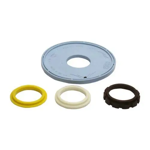 Zurn PBLK6000-ER15 Diaphragm Aquaflush Light Blue W/Flow Rings
