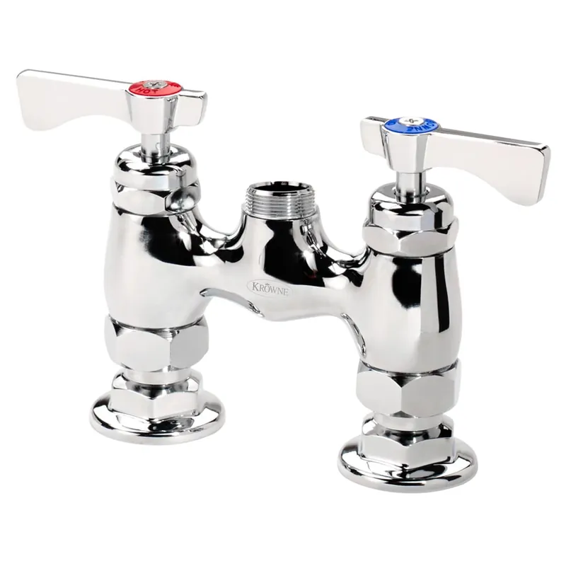 Krowne 15-4XXL Royal Series Faucet Body, Deck Mount, 4 inches Centers, Without Spout