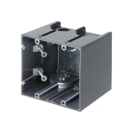 Arlington Industries F102 One Box Non-Metallic Outlet Boxes 2 Gang