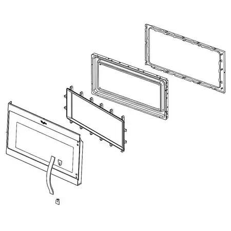 Whirlpool W10889332 Door Assembly - Stainless
