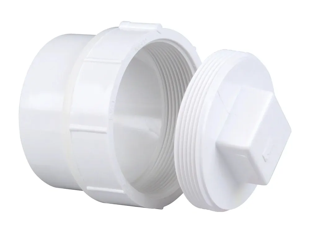 Nibco K169300 4816 Cleanout Adapter Spg x Cleanout with Plug PVC DWV 3 Inch