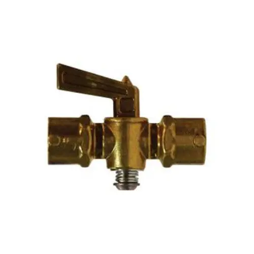 Midland Industries 46152 Shut-Off Cock Fitting 1/4 inches Female Pipe x 1/4 inches Female Pipe