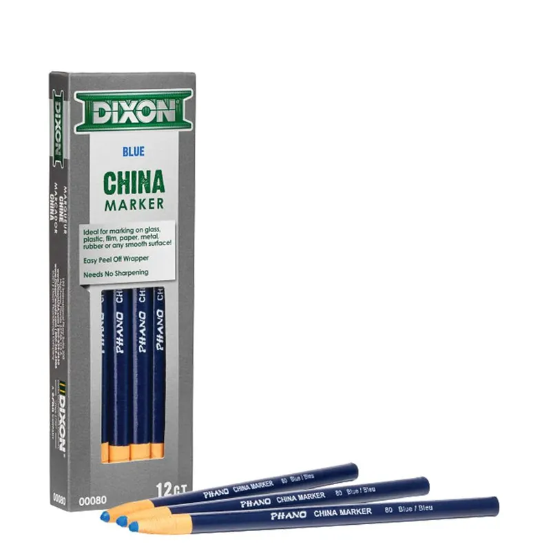 Dixon 84-284 China Markers - Blue (Pack of 12)