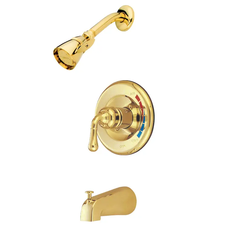 Kingston Brass KB632 Tub and Shower Faucet Wall Mount