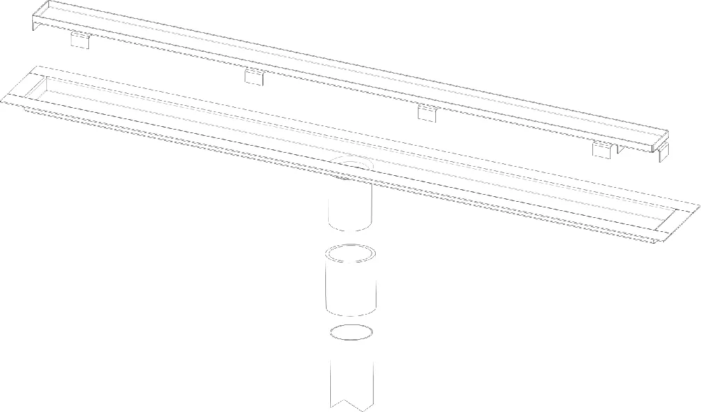 Infinity FFTIF Tile Insert Frame and Stainless Steel Channel Kit