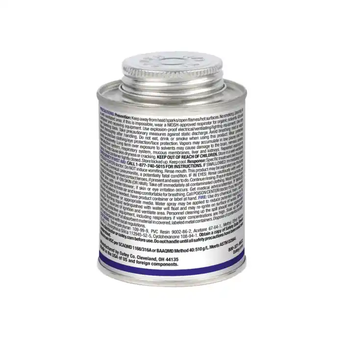 Oatey OAT-32161 Blue Lava Medium Hot PVC Cement 8 oz Can