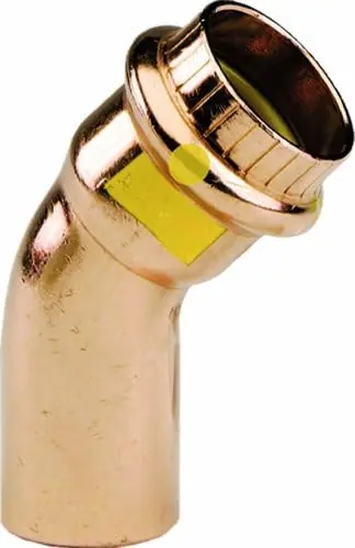 Viega 16228 ProPressG Copper 45-Degree Elbow 1-Inch FTG x P