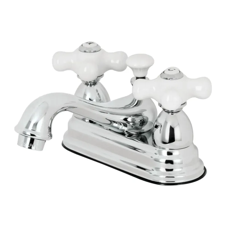 Kingston Brass KS3601PX Heirloom Restoration Double-Handle Bathroom Faucet 1.2 GPM
