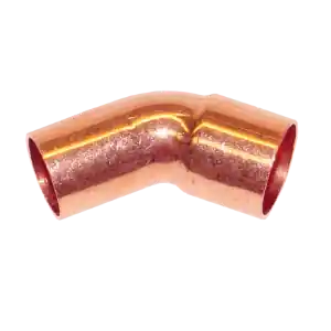 Bramec 10151 Copper 45 Degree Elbow, 1-3/8 inches OD (Ftg x C) Street