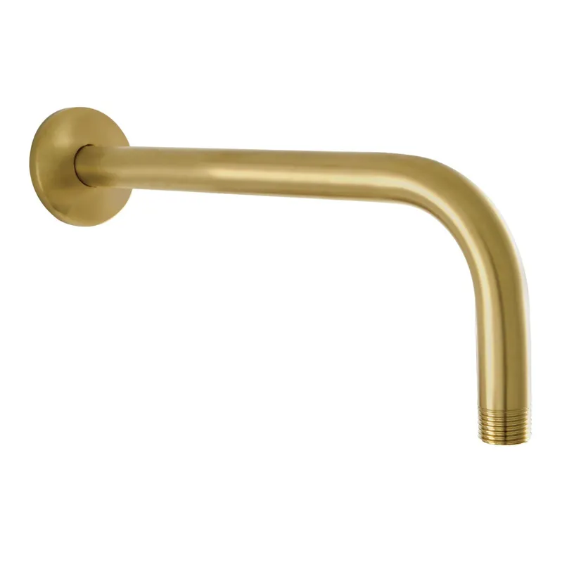 Kingston Brass K112A7 Claremont 12-Inch J-Shaped Rain Drop Shower Arm with Round Flange