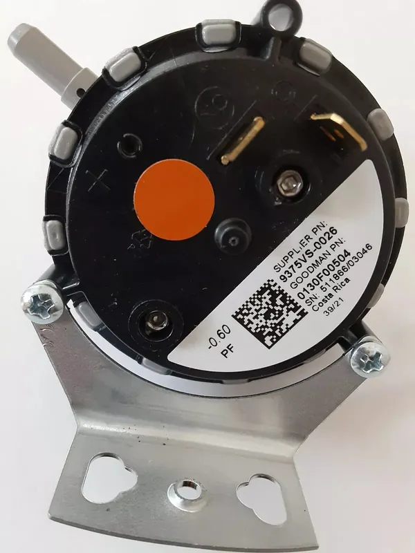 Goodman 0130F00504 Air Pressure Switch (.60 inches WC) B13701-42