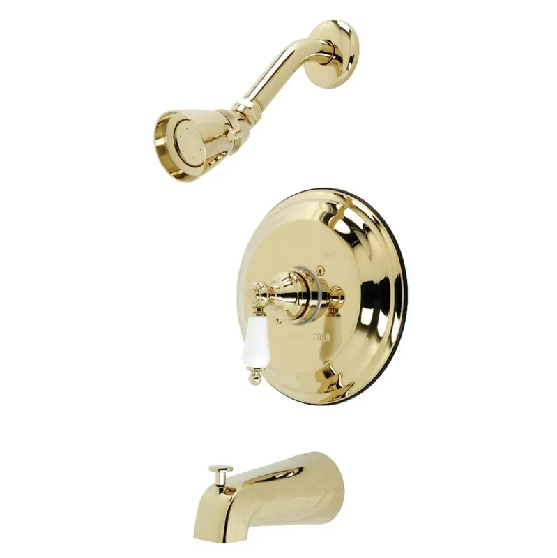 Kingston Brass KB3632PL Heirloom Restoration Single-Handle Pressure Balanced Tub and Shower Faucet