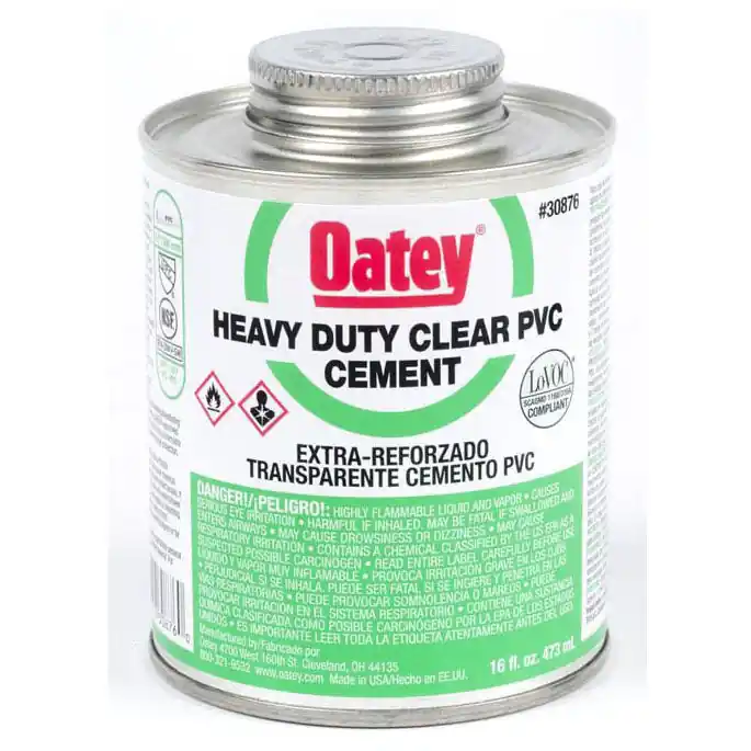 Oatey OAT-30876 Heavy Duty Low VOC PVC Cement 16 oz Container