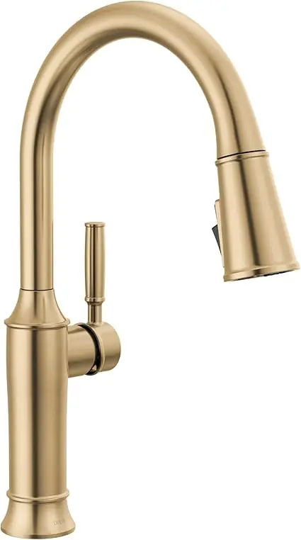 Delta Faucet 9184-CZ-PR-DST Renaldi Kitchen Faucet with Pull Down Sprayer
