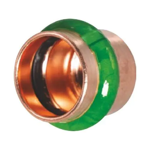 Merit Brass MB13160 Small Diameter Cap, 1-1/2 in Nominal, Press End Style, Copper