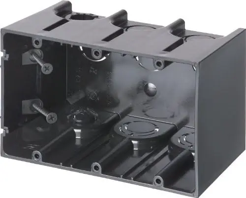 Arlington Industries F103 One Box 3-Gang Non-Metallic Outlet Box