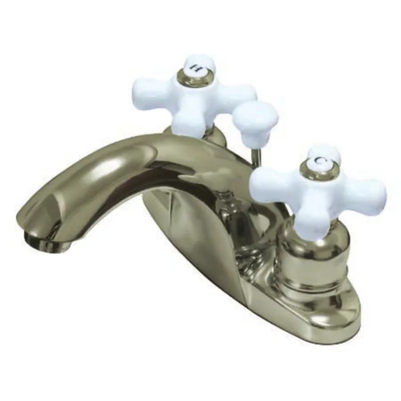 Kingston Brass KB7648PX English Country 1.2 GPM Centerset Bathroom Faucet with Pop-Up Drain Assembly